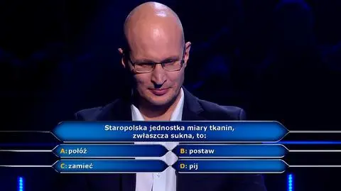 Staropolska jednostka miary tkanin w pytaniu z "Milionerów" za 75 tysięcy złotych