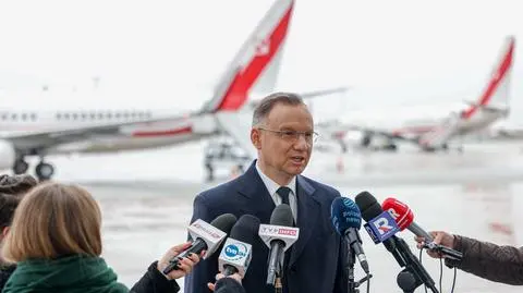 Prezydent Duda przed wylotem do USA 