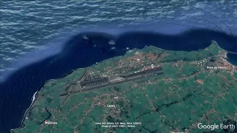 Lotnisko w Lajes w archipelagu Azorów