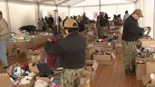 Amerykańscy żołnierze pomagali uchodźcom w Gdańsku