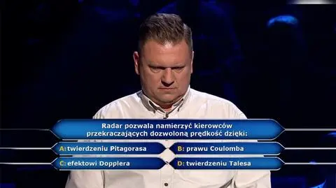 Fotoradary w pytaniu z "Milionerów" za 125 tysięcy złotych