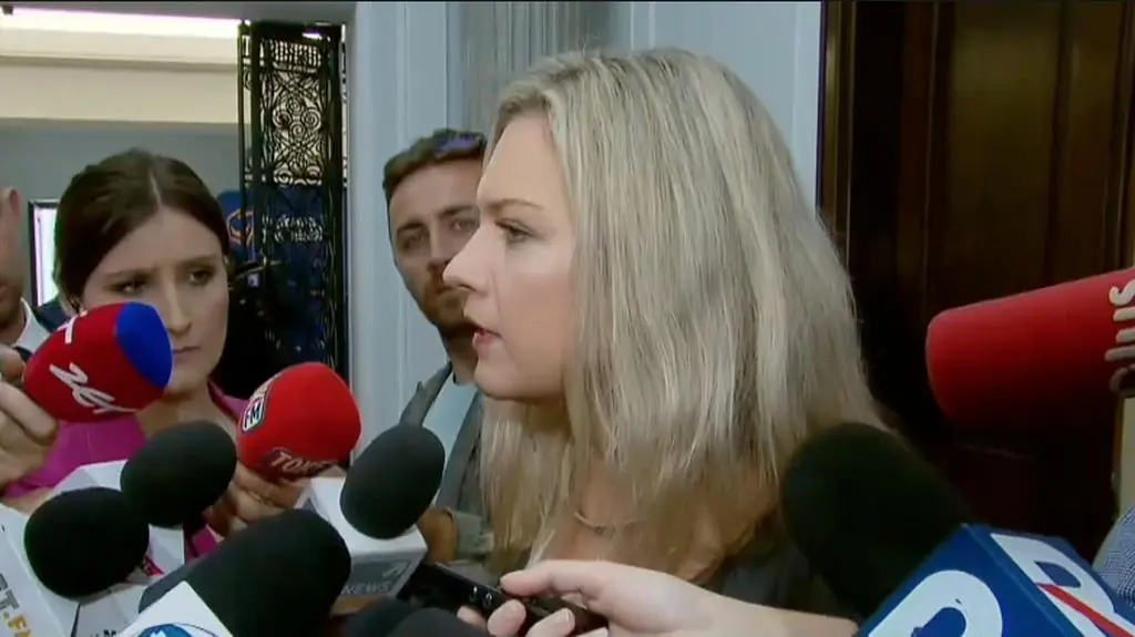 Małgorzata Wasserman przed przesłuchaniem Arabskiego
