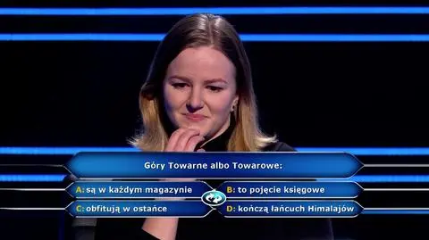 Pytanie w "Milionerach" o Góry Towarne