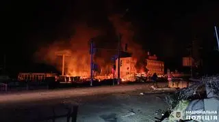 Charków po ataku rosyjskich dronów 