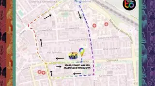 Trasa Marszu Równości w Opolu