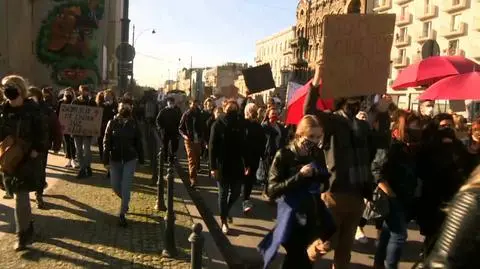 Protest w Łodzi