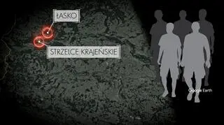 Miejsca, które mają być związane ze sprawą 