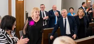 Wiesława Pawłowska na pierwszym planie