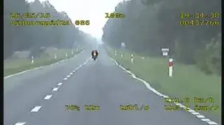 Motocyklista znacznie przekroczył dozwoloną prędkość