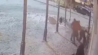 Brutalne pobicie pracownika ochrony