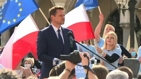 Trzaskowski: wychodzę z wami na pole, na ubite pole upomnieć się o lepszą Polskę