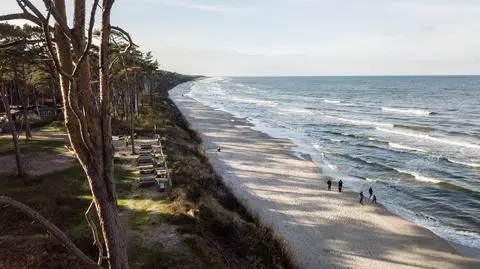 Plaża nad Bałtykiem w Kopalinie