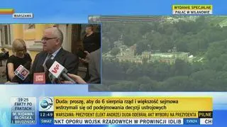 Lipiński: może być pokusa ze strony rządzących