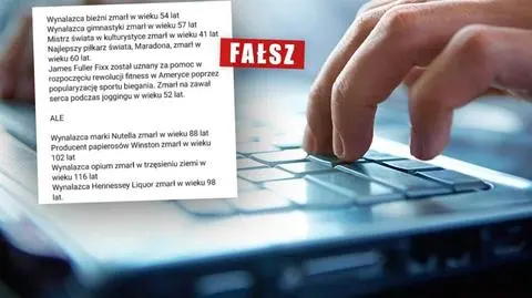 Wynalazca koniaku i producent papierosów dożyli setki, a wynalazca bieżni umarł młodo? To fake news