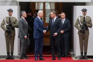 Joe Biden i Andrzej Duda