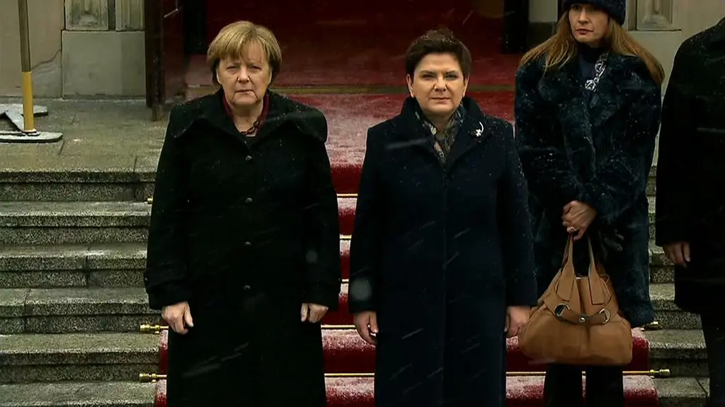 Angela Merkel w Warszawie
