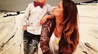 Alonso Mateo z mamą, Luisą Fernandą Espinosa