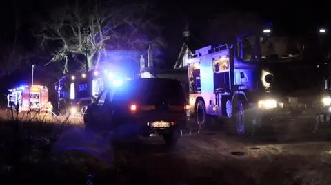 W akcji uczestniczyło sześć zastępów straży pożarnej