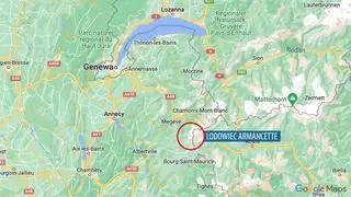 Lawina zeszła na lodowcu Armancette