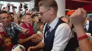 Tłum kibiców przywitał kadrę Adama Nawałki