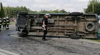 Wypadek w Pusznie Skokowskim (woj. lubelskie)