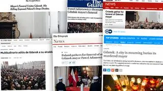 Pogrzeb Adamowicza na czołówkach zagranicznych mediów