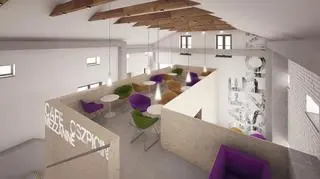 Planowany wygląd wnętrza kawiarni