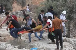 Starcia między Palestyńczykami a siłami izraelskimi w miejscowości Beita w muhafazie Nablus na Zachodnim Brzegu