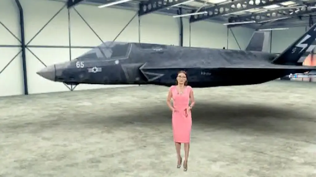 Trump: świętujemy zakup wielu myśliwców F-35. Wirtualne studio TVN24