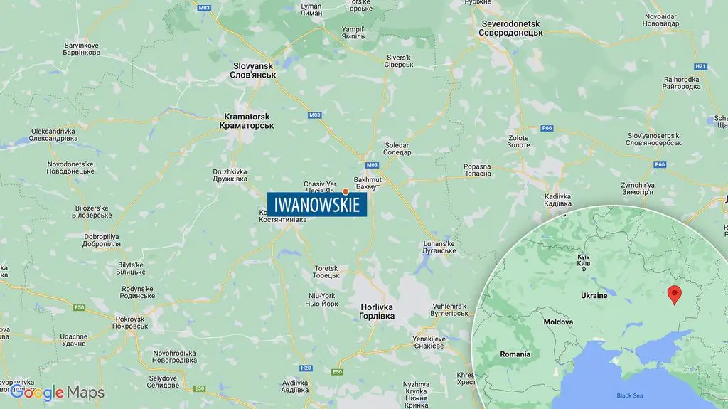 Wieś Iwanowskie pod Bachmutem 