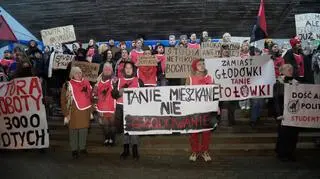 Protestujący studenci