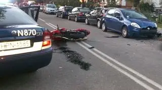 Motocyklista zginął na miejscu