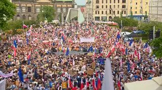 Poznań city hall said 10,000 people took part in the rally