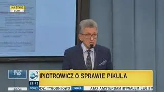 Piotrowicz: sporządziłem protokół, który miał istotne znaczenie dla umorzenia sprawy Pikula