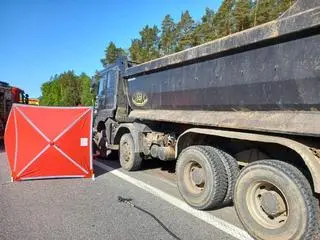 Wypadek śmiertelny w pobliżu Słupska