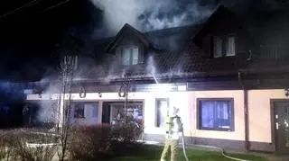 Pożar wybuchł w nocy