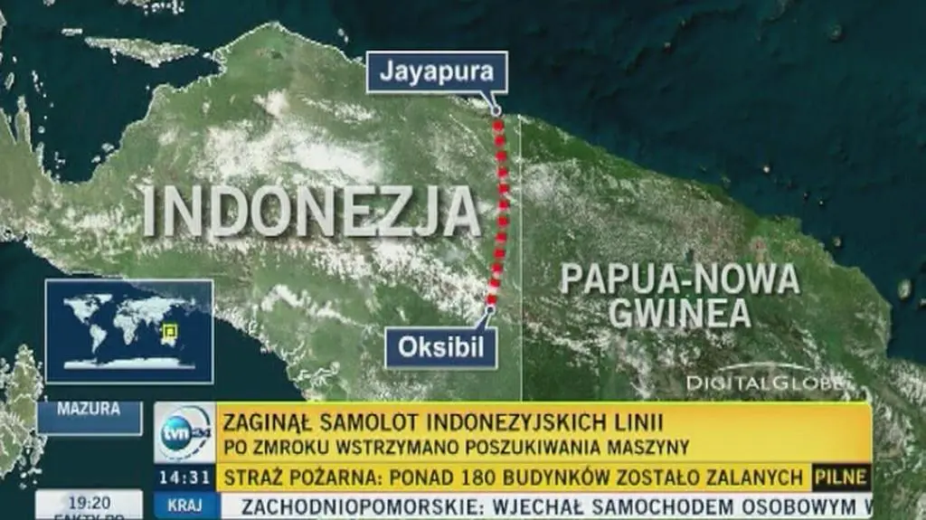 Zaginął samolot indonezyjskich linii