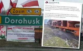 W Dorohusku ktoś wysypał rzepak z pociągu jadącego z Ukrainy