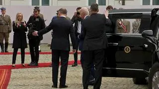 Andrzej Duda przywitał Joe Bidena