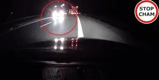 Kierowca ciężarówki jechał pod prąd na S3