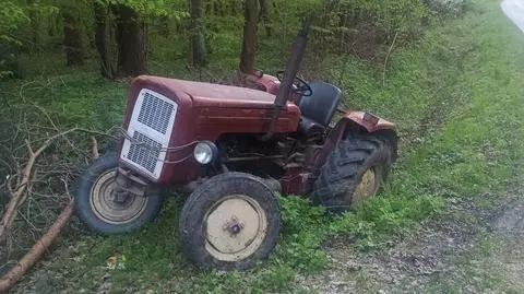 Zadzwonił na służby i powiedział, że przejechał go własny traktor