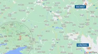 Trasa między Gorłówką i Bachmutem 