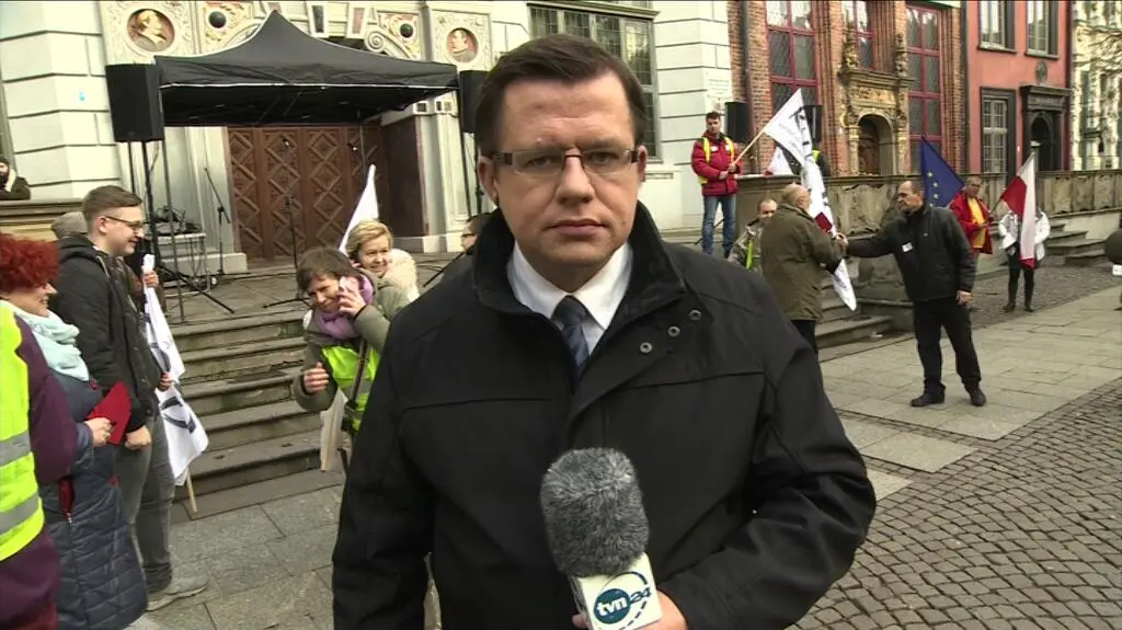 Przygotowania do manifestacji w Gdańsku