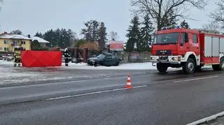 Wypadek w Skarżynie