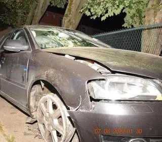 Uszkodzone auto nowotarżanki
