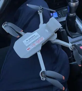 Dron został uszkodzony 