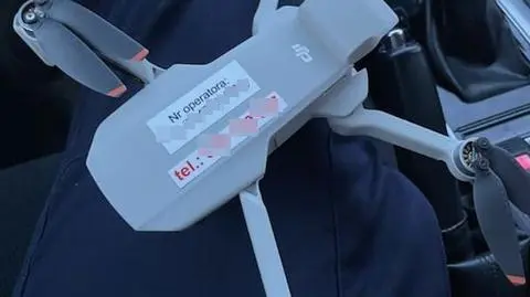 Dron spadł na dach, jego operatora znaleźli w szpitalu
