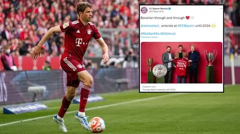 Pierwszy się zgodził. Thomas Mueller przedłużył umowę z Bayernem