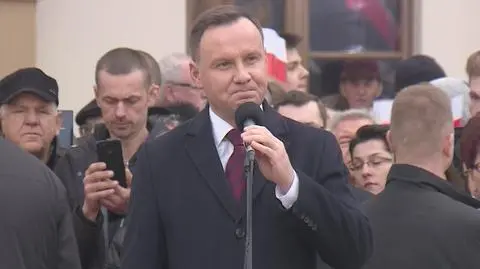 Andrzej Duda dziękował mieszkańcom miasta za pamięć