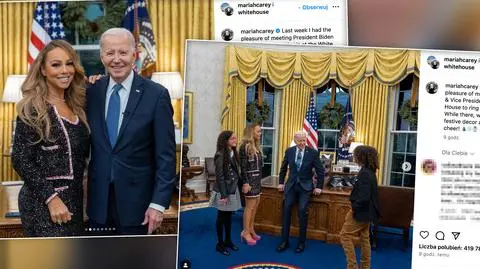 Mariah Carey i Joe Biden w Białym Domu